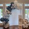 Dusty Blue Balloons Garland Arch Kit, Haze Blue Sand White Balloon Arch Kit, Pastel Blue Beige Balloon for Baby Shower Gender Reveal Party Decorations